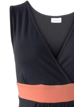 Strandkleider|LASCANA Maxikleid marine-koralle