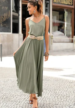 Kleider|Buffalo Maxikleid khaki