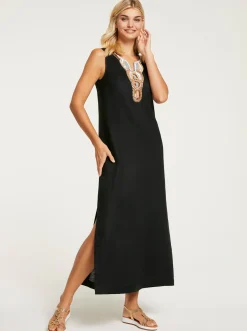 Strandkleider|heine Maxikleid schwarz
