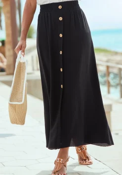 Strandmode|Vivance Maxirock schwarz