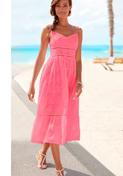 Strandkleider|Buffalo Midikleid pink