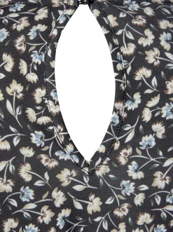 Kleider|LASCANA Midikleid schwarz-bedruckt