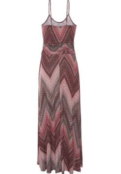 Strandkleider|Kleider|LASCANA Midikleid sand-bordeaux