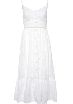 Kleider|Buffalo Midikleid weiß