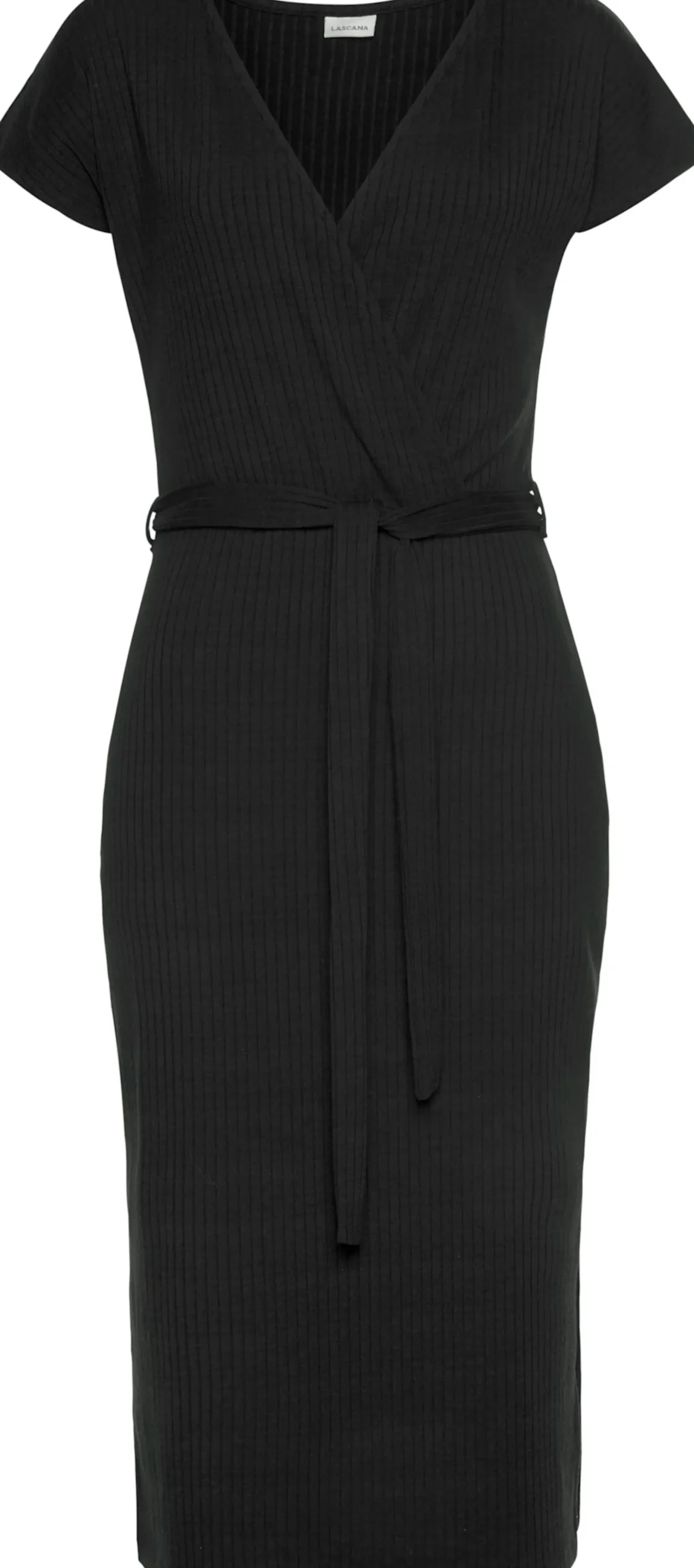 Kleider|LASCANA Midikleid schwarz