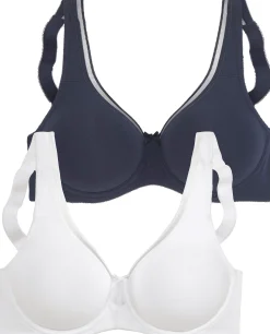 Bhs|petite fleur Minimizer-BH marine+weiß