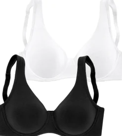 Bhs|petite fleur Minimizer-BH schwarz+weiß