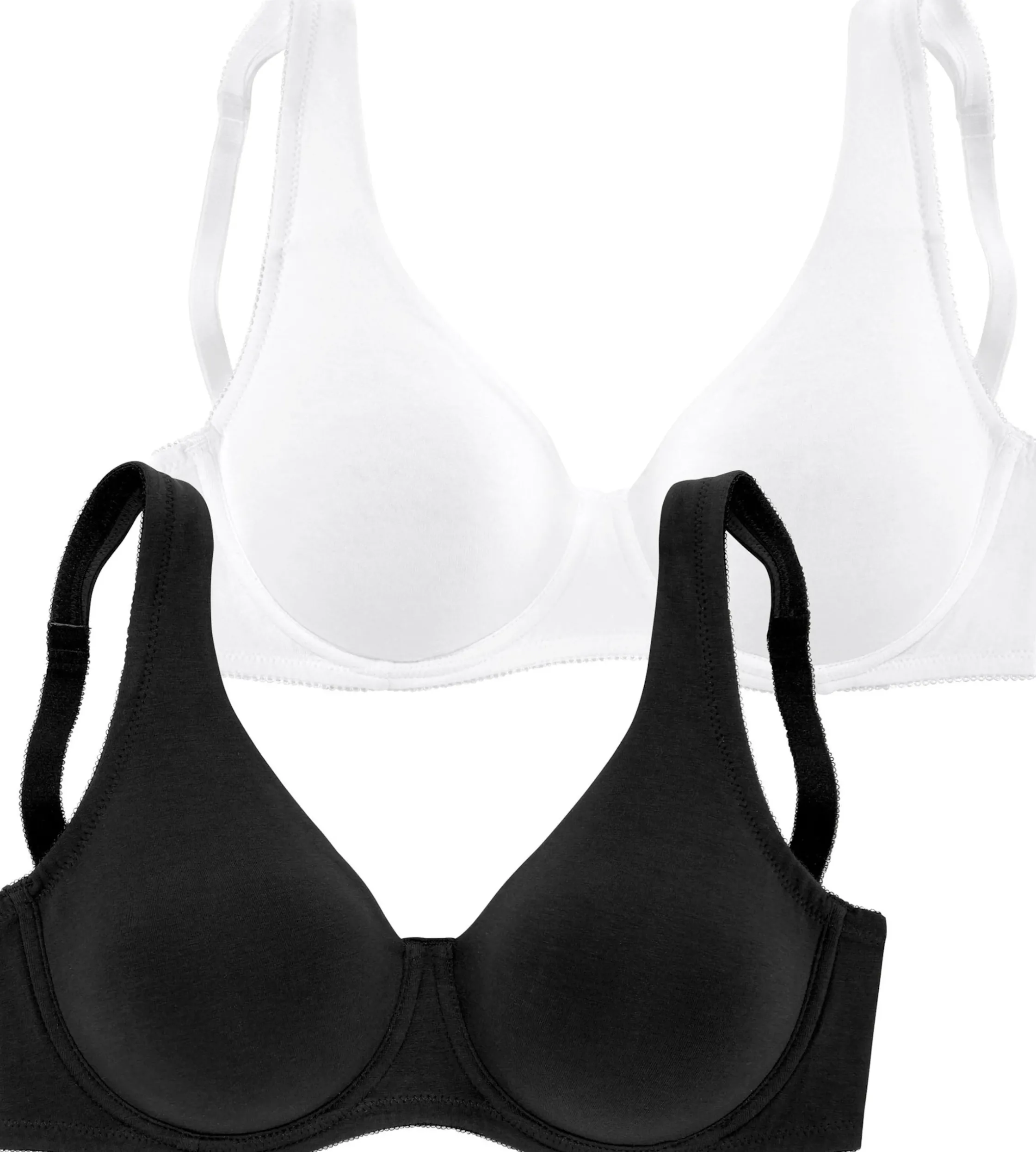 Bhs|petite fleur Minimizer-BH schwarz+weiß