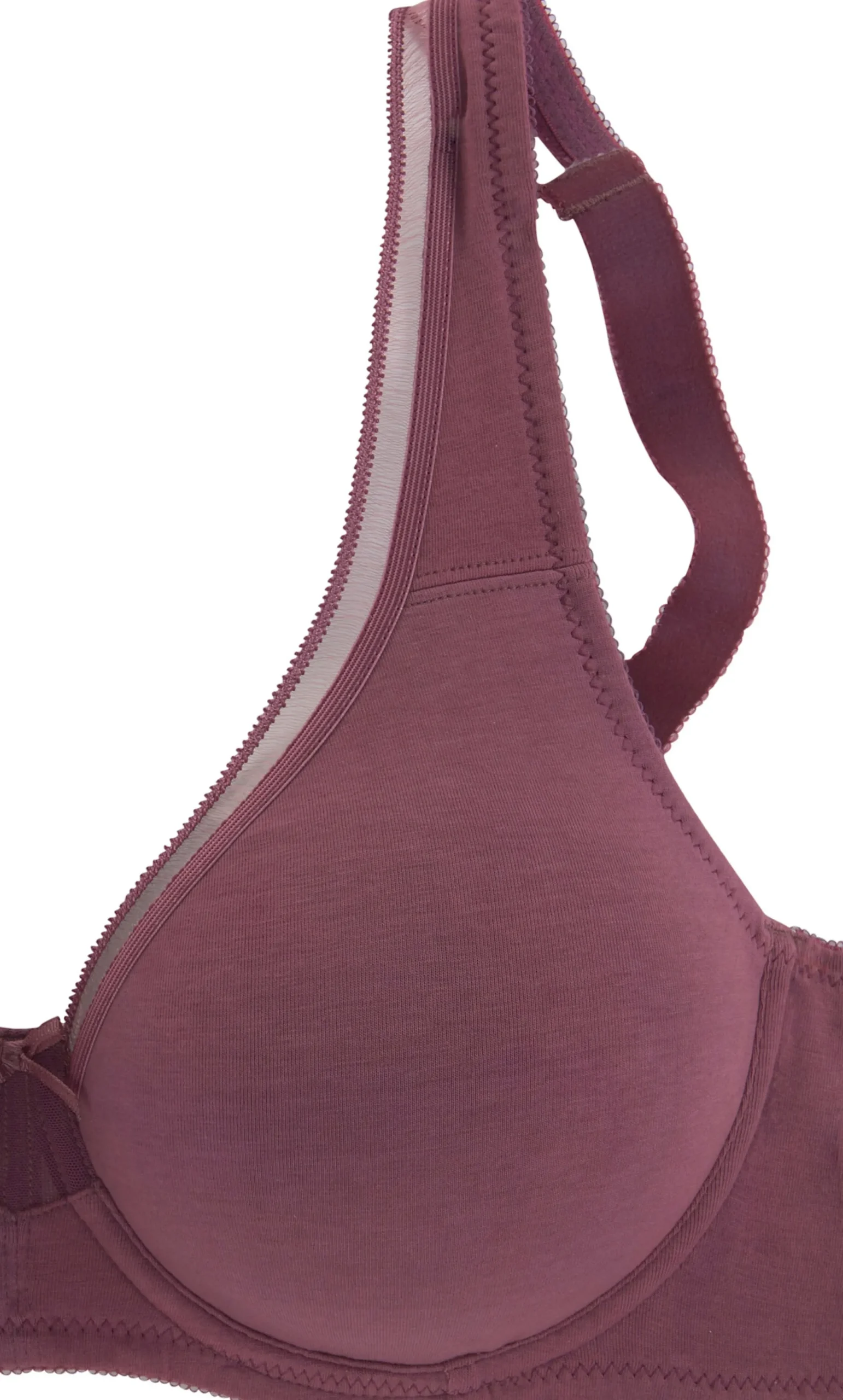 Bhs|petite fleur Minimizer-BH burgund+weiß