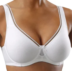 Bhs|petite fleur Minimizer-BH burgund+weiß