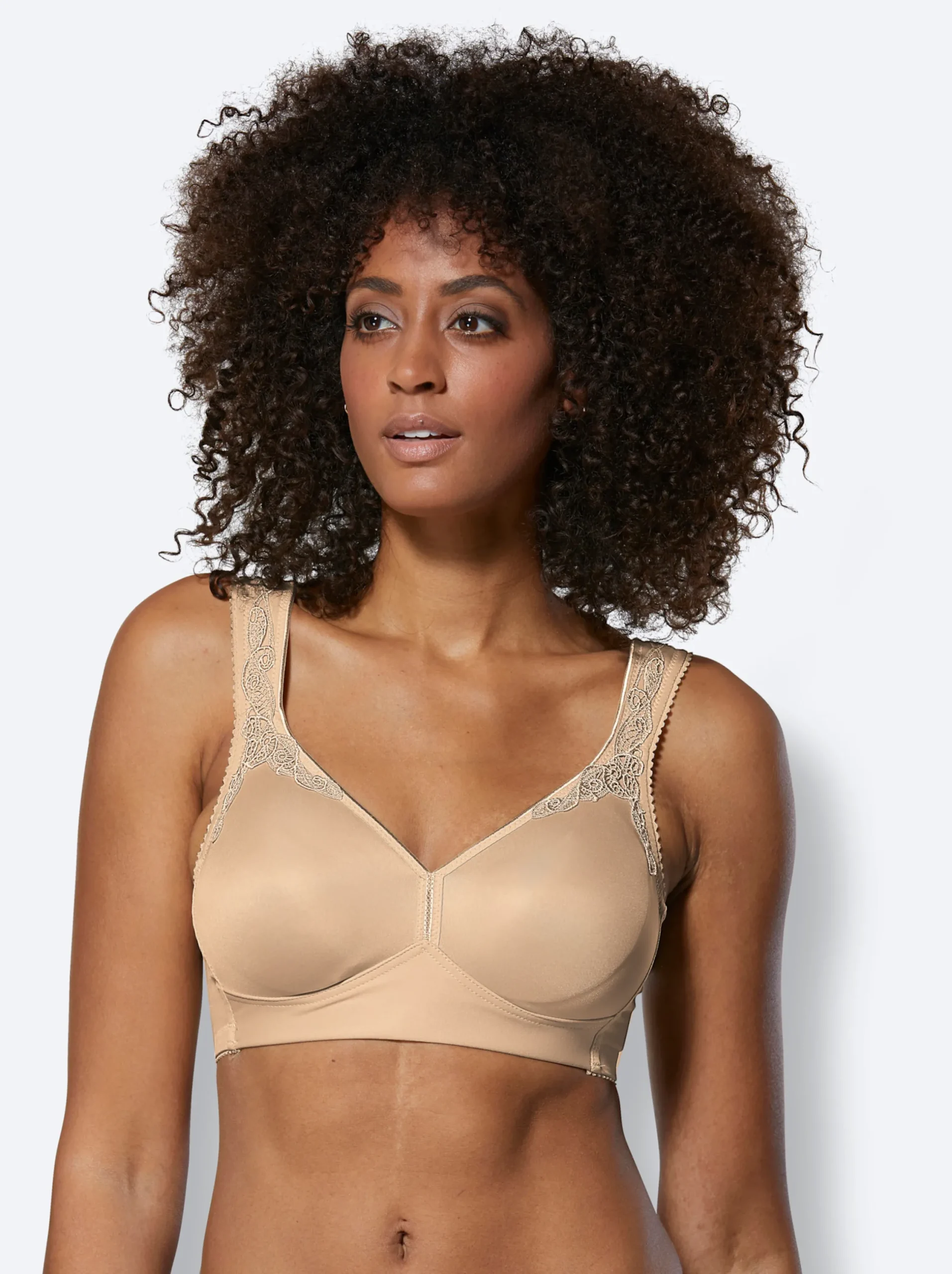 Bhs|Miss Mary Minimizer-BH ohne Bügel beige