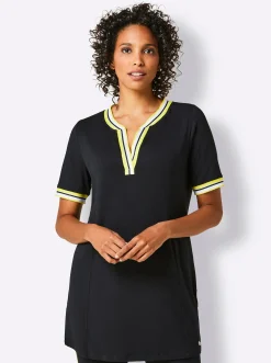 Homewear|Homewear| Modal-Longshirt schwarz