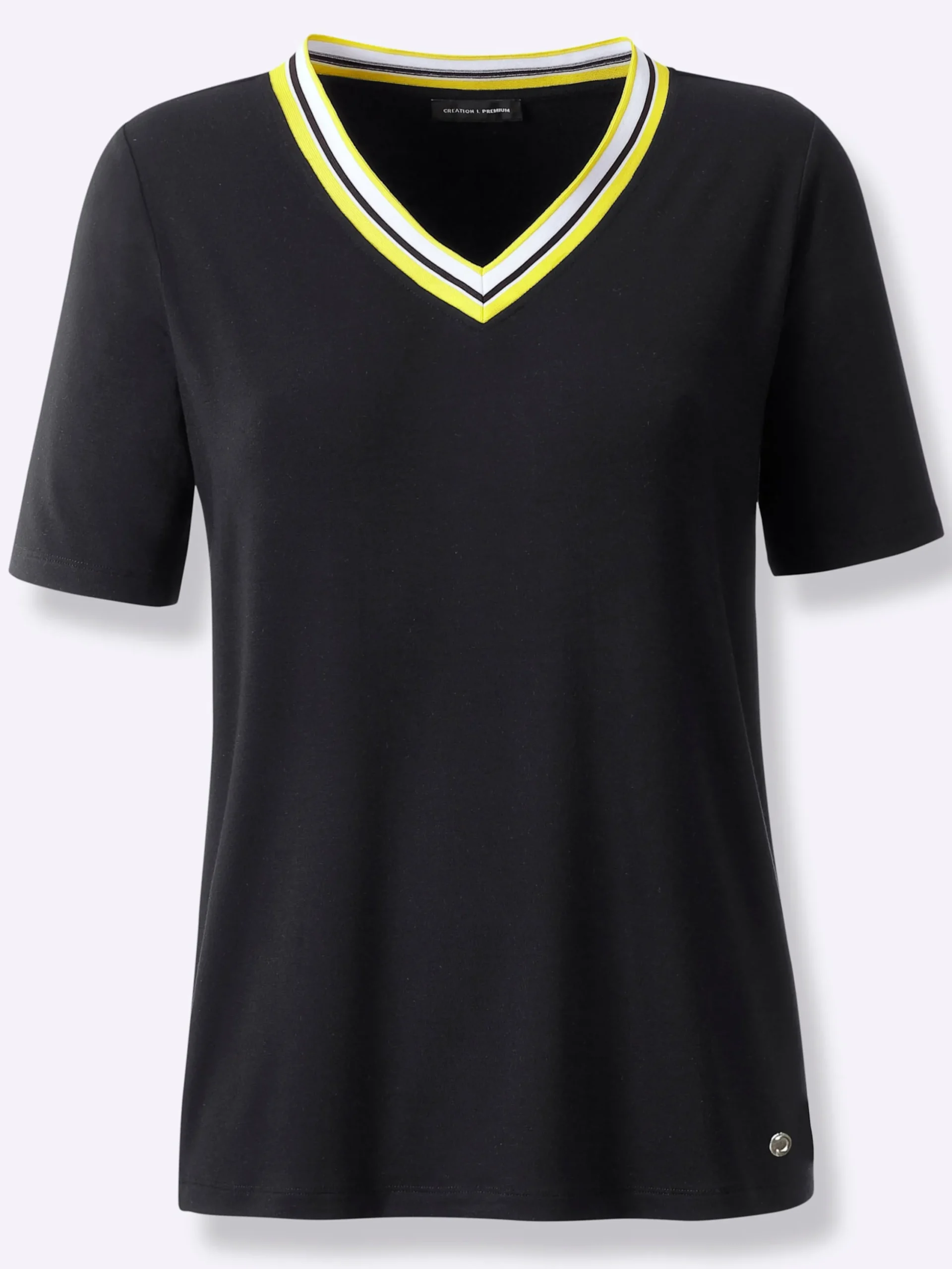 Homewear|Homewear| Modal-Shirt schwarz