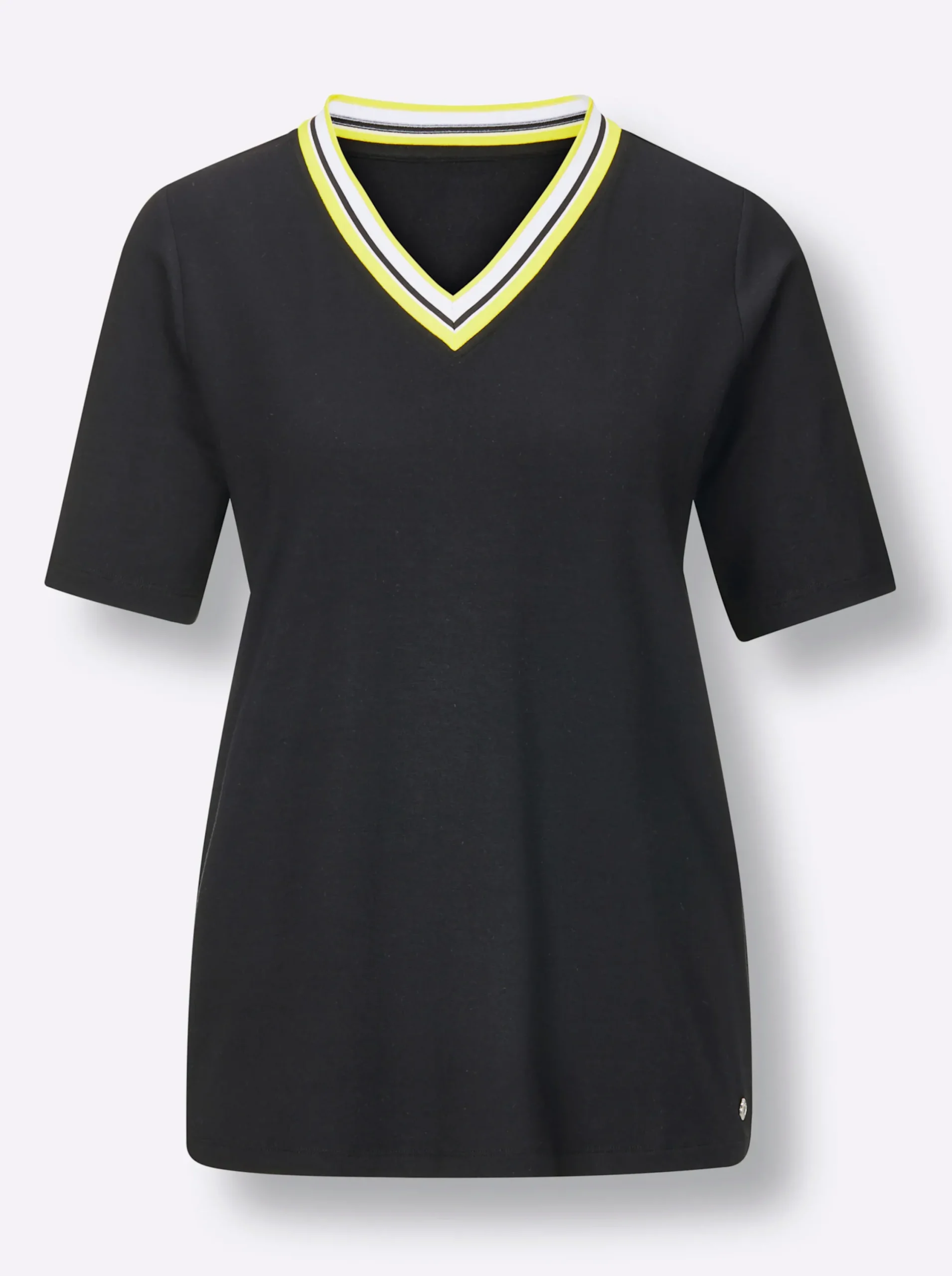 Homewear|Homewear| Modal-Shirt schwarz
