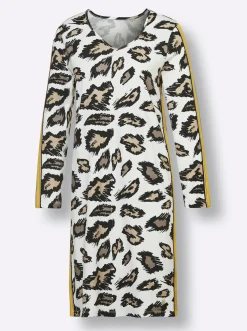 Nachtwäsche|CREATION L PREMIUM Modal-Sleepshirt ecru-schwarz-bedruckt