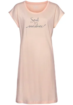 Nachtwäsche|Vivance Dreams Nachthemd apricot