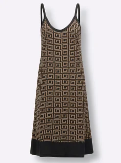 Nachtwäsche|wäschepur Nachthemden schwarz+schwarz-bedruckt
