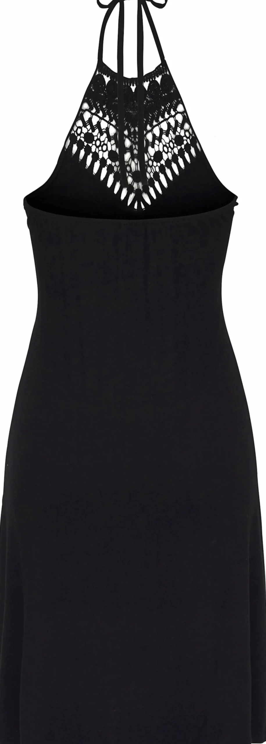 Strandkleider|LASCANA Neckholderkleid schwarz