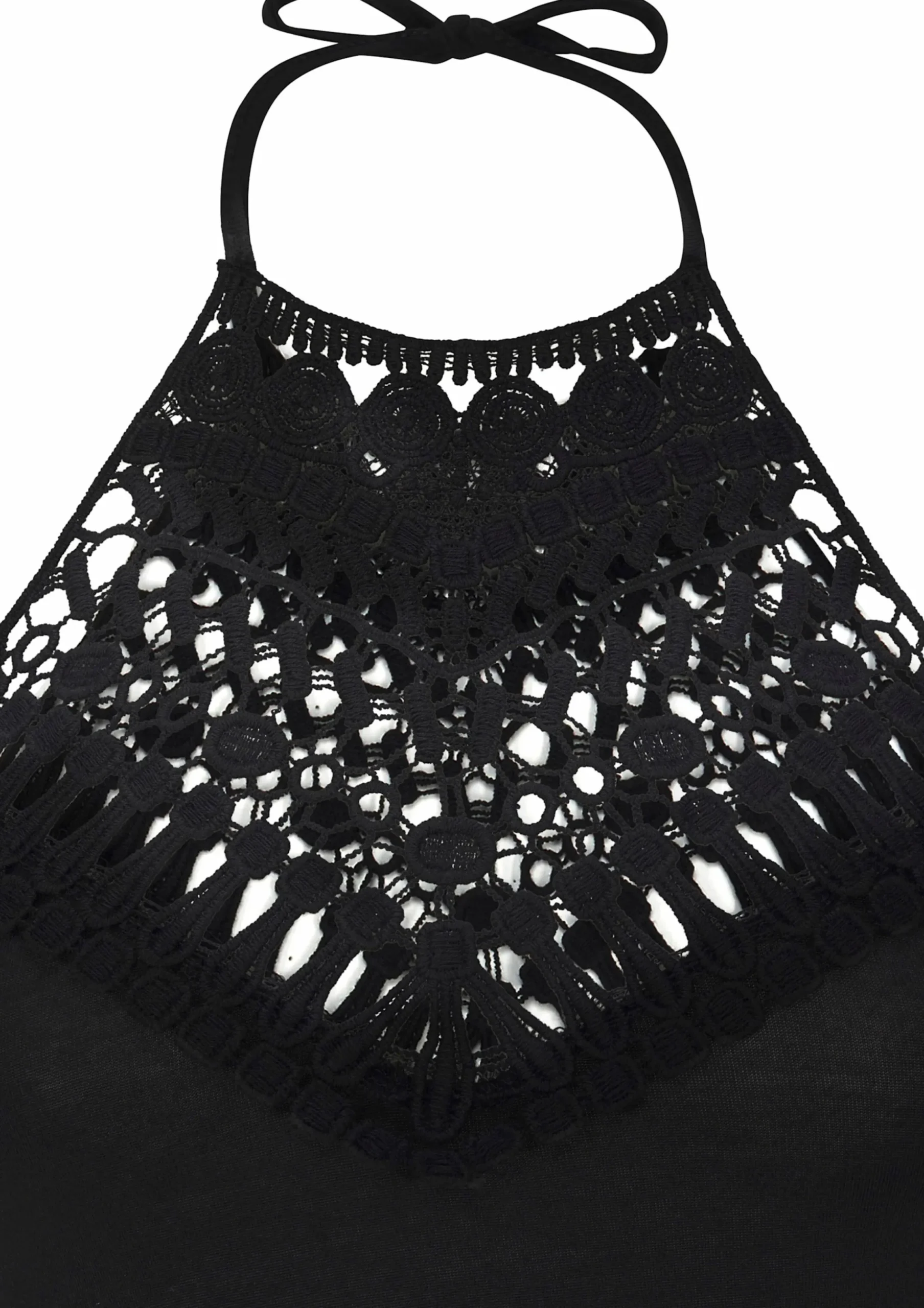 Strandkleider|LASCANA Neckholderkleid schwarz