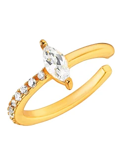 Schmuck| Ohrclip Silbervergoldet925