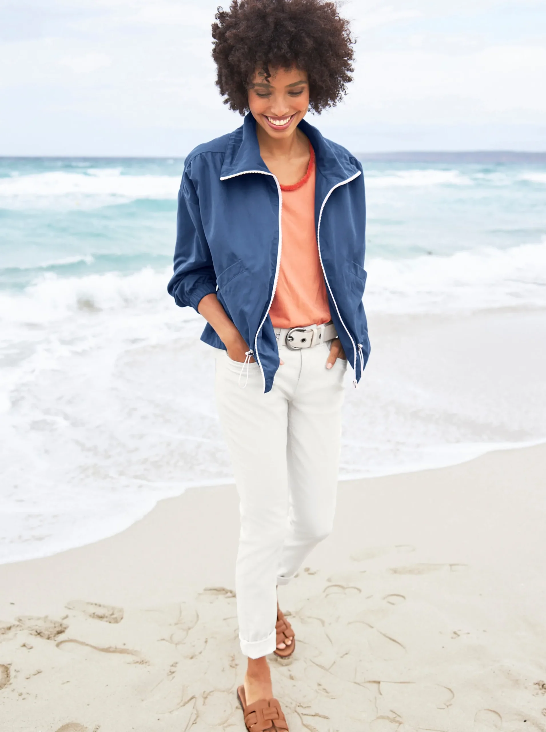 Jacken|heine Outdoorjacke jeansblau