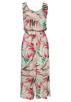 Overalls|Vivance 7/8-Overall sandbedruckt