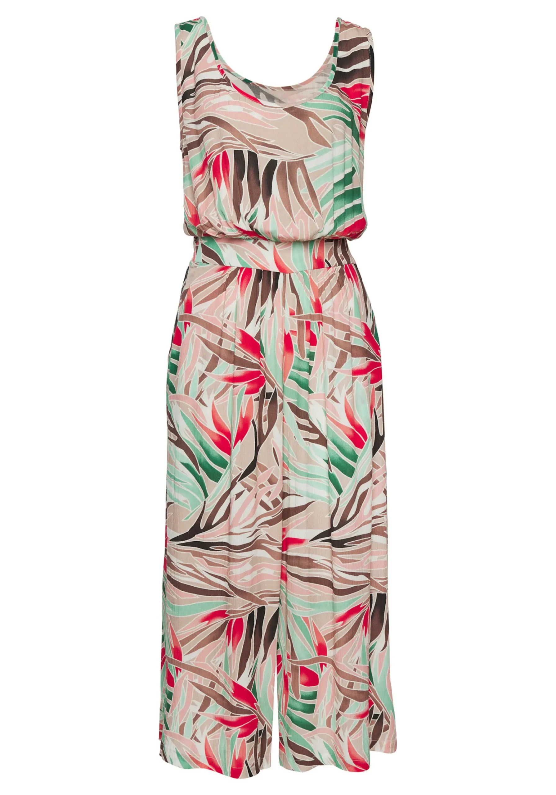 Overalls|Vivance 7/8-Overall sandbedruckt