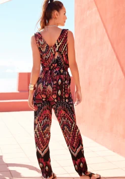 Strandmode|Buffalo Overall rot-bedruckt