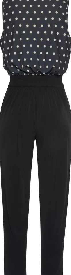 Overalls|LASCANA Overall schwarz-creme-bedruckt