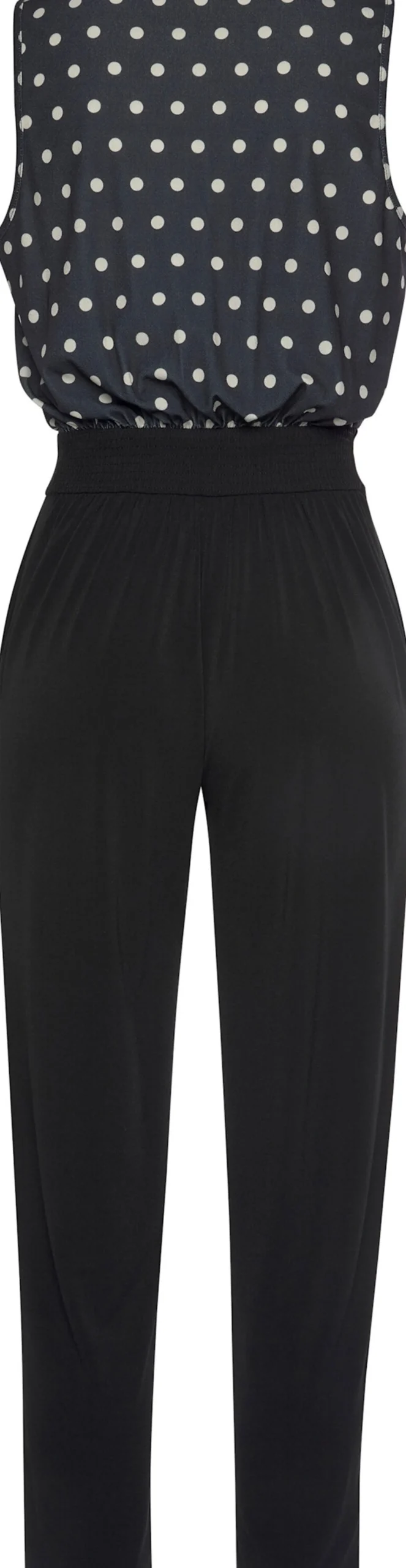 Overalls|LASCANA Overall schwarz-creme-bedruckt