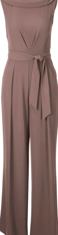 Overalls|heine Overall mit Bindegürtel taupe