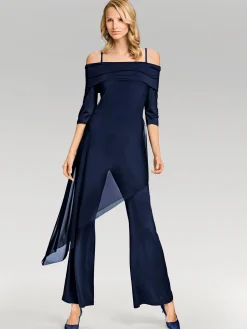 Overalls|heine Overall mit Carmen-Ausschnitt nachtblau