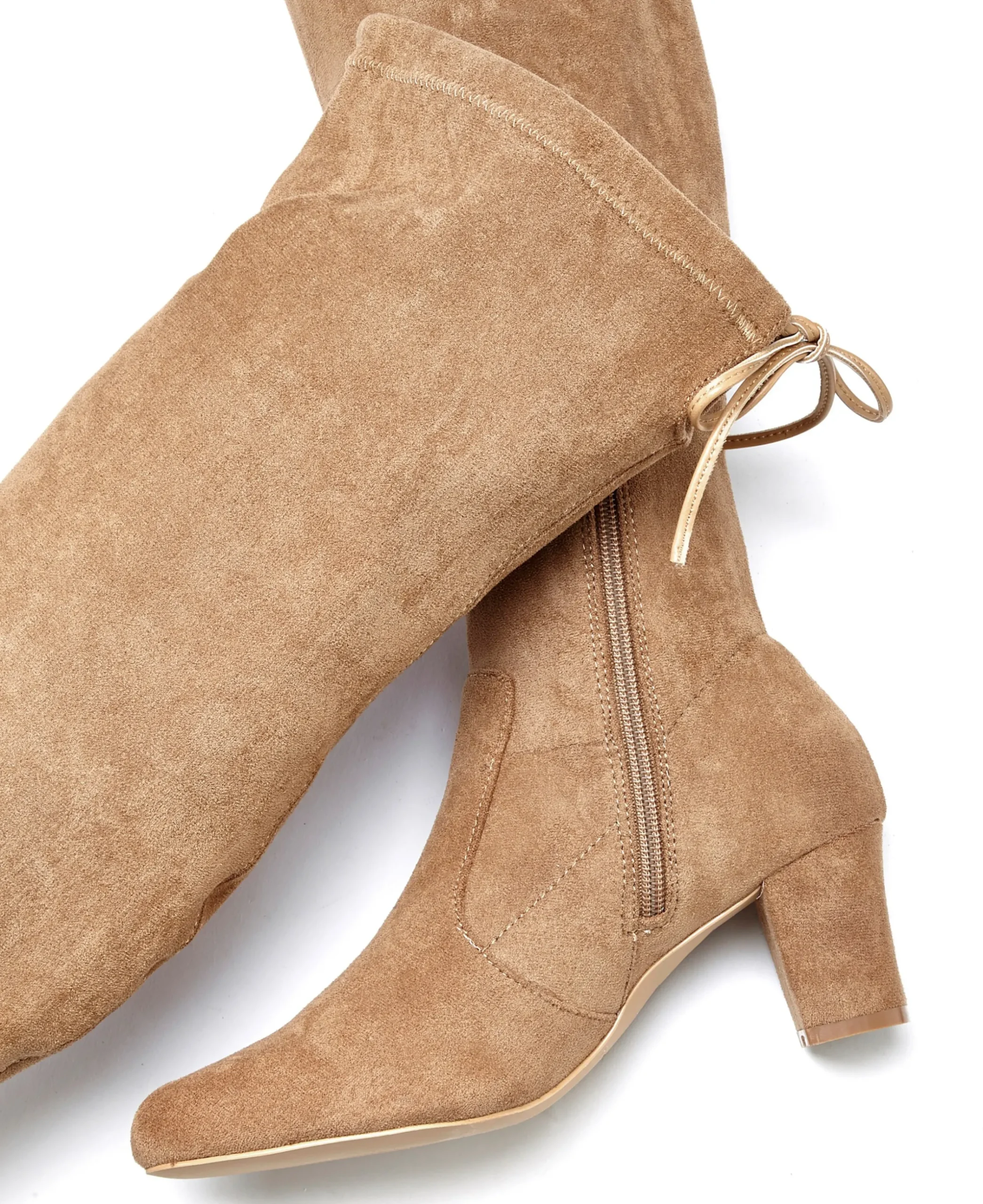 Stiefel|LASCANA Overkneestiefel sand