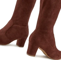 Stiefel|LASCANA Overkneestiefel dunkelbraun