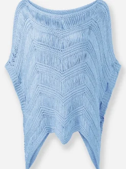 Pullover|heine Oversize-Pullover mit Glanzgarn eisblau