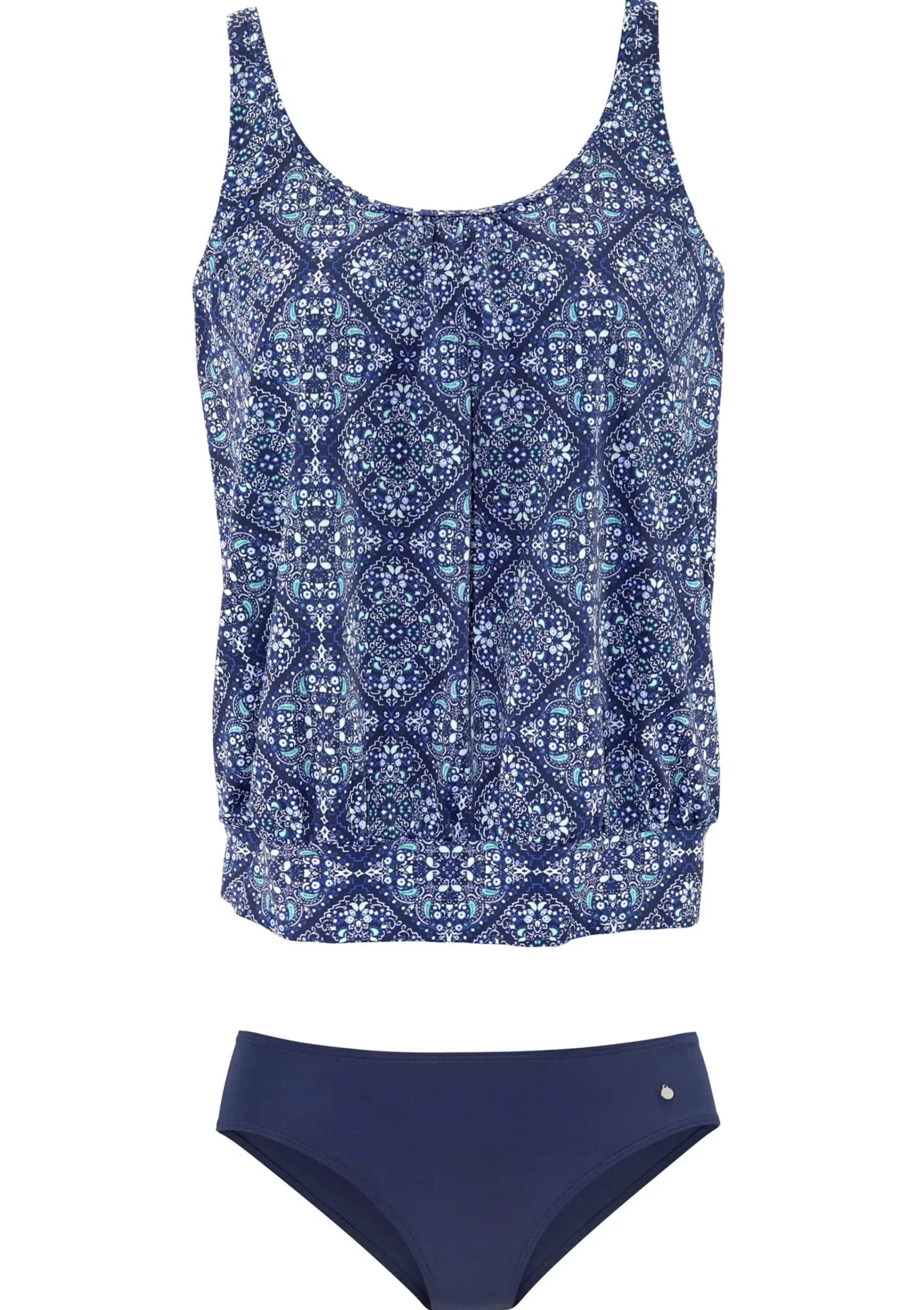 Tankinis|s.Oliver Oversize-Tankini marine-bedruckt