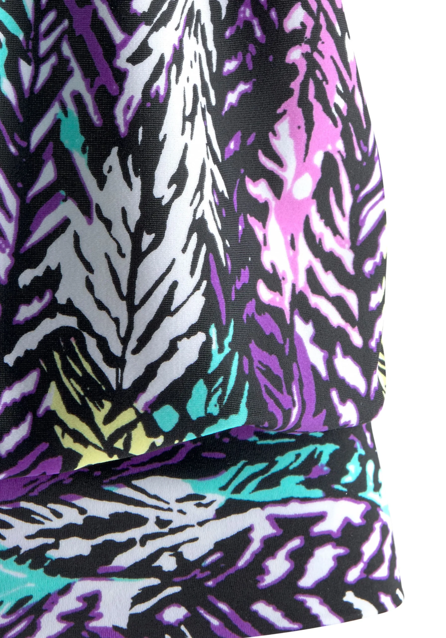 Tankinis|LASCANA Oversize-Tankini schwarz-bedruckt