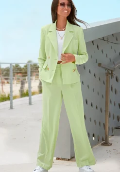Hosen|LASCANA Palazzohose limone