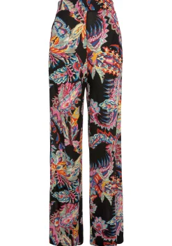 Strandmode|Hosen|Buffalo Palazzohose schwarz-buntbedruckt