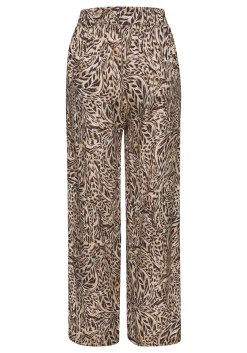 Strandmode|Buffalo Palazzohose beige-jeansblaubedruckt