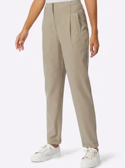 Hosen| Palazzohose beige