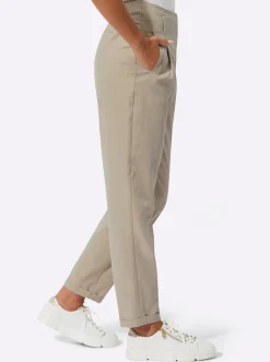 Hosen| Palazzohose beige