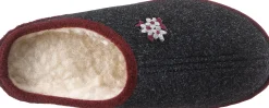 Hausschuhe|Schawos Pantoffel anthrazit