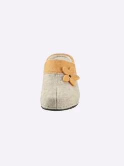 Hausschuhe|Dr. Feet Pantoffel gelb