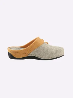 Hausschuhe|Dr. Feet Pantoffel gelb