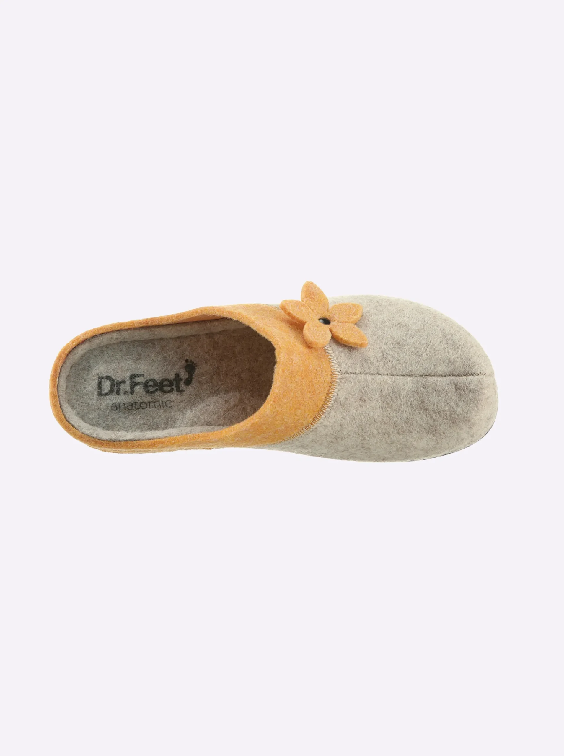 Hausschuhe|Dr. Feet Pantoffel gelb