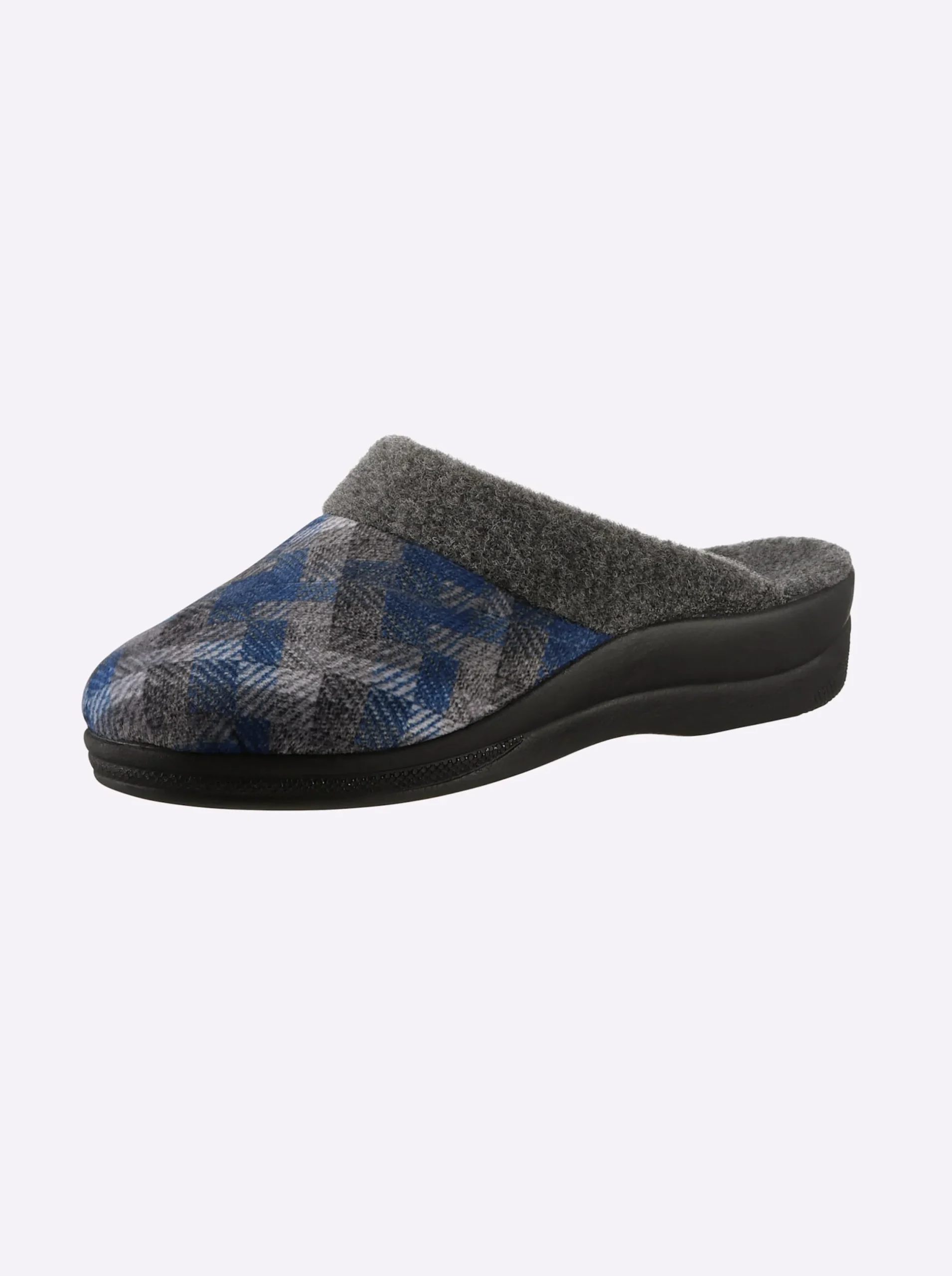 Hausschuhe| Pantoffel jeansblau