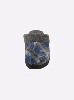 Hausschuhe| Pantoffel jeansblau