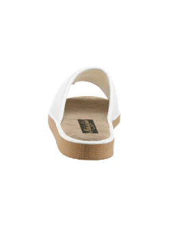Hausschuhe| Pantoffel weiß+marine