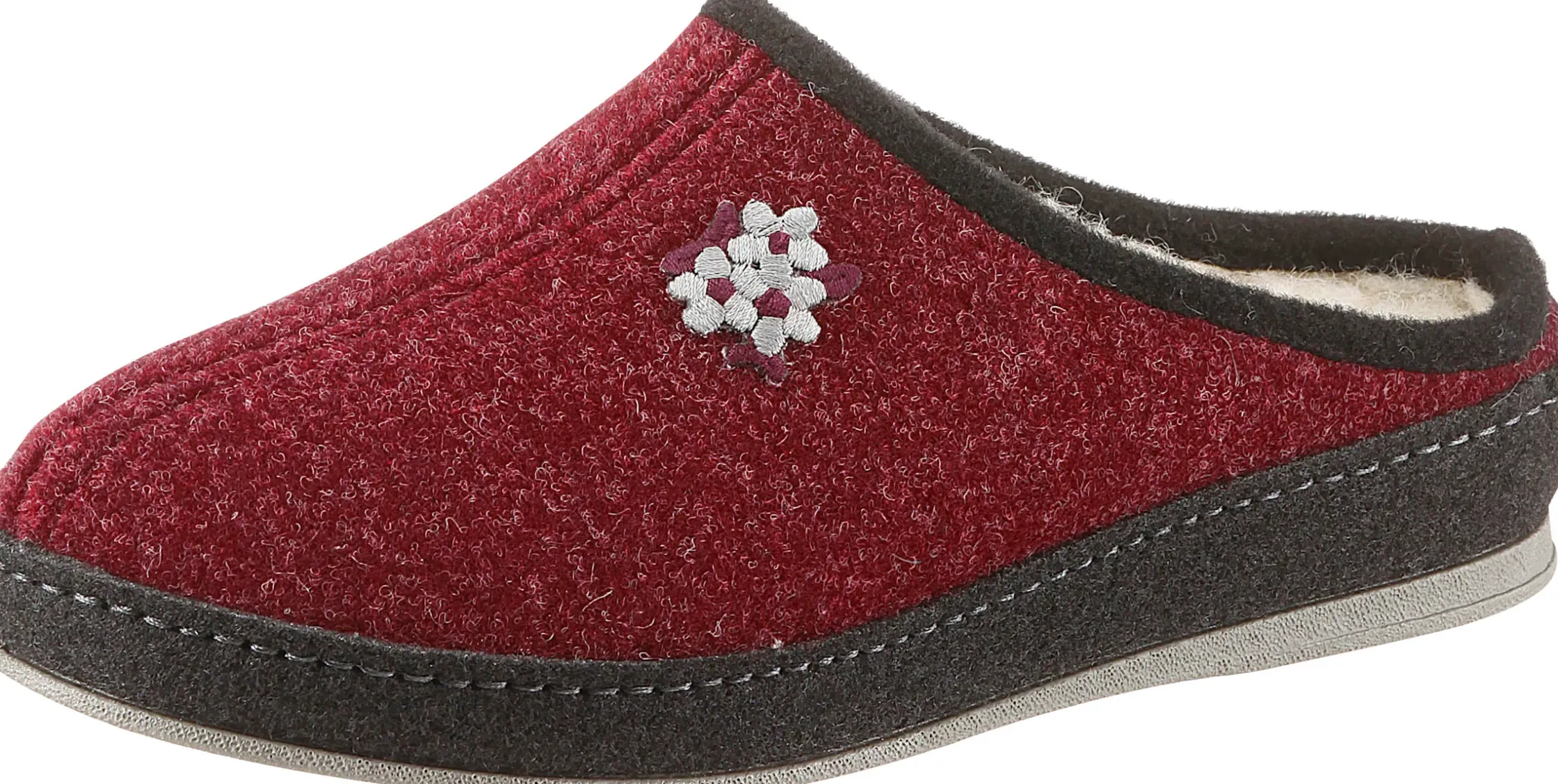 Hausschuhe|Schawos Pantoffel bordeaux